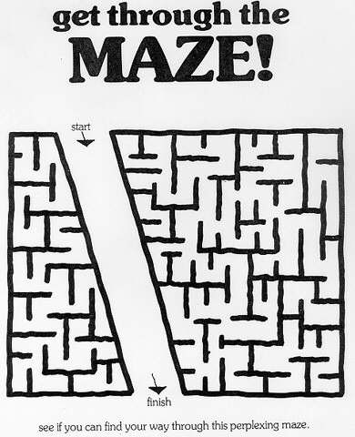 puzzles for blondes maze